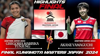 GREAT FINAL | Gregoria Mariska TUNJUNG vs Akane YAMAGUCHI | Kumamoto Masters Japan 2024 BADMINTON