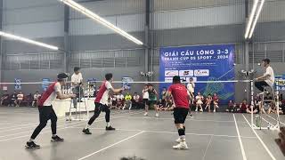 Chung kết giải DS Sport (3-3) - CLB TT (Giáo sư Thạo VNB) vs D-H - Cầu lông đánh 3 vs 3 - kịch tính