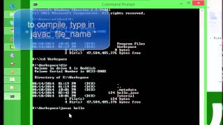 Tagalog Java Tutorial - 3 - Running a Java Program using Command Prompt