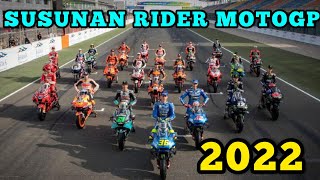 SUSUNAN RIDER MOTOGP MUSIM 2022