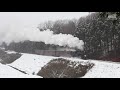 雪景色のslもおか号 c12 66 2011年冬 真岡鐵道