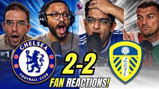 Chelsea Fans SHOCKED React to Chelsea 2-2 Leeds United | Premier League Fan Reactions