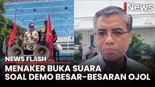 Respons Menaker Yassierli  Soal Demo Ojol Tuntut Aplikator Bayar THR | News Flash