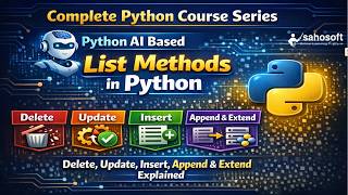 List Methods in Python 🔥 | Delete, Update, Insert, Append & Extend Explained | python AI based