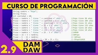 Strings en JAVA ☕ DAM - DAW