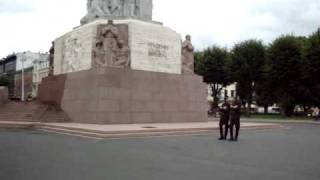 Changing of the guards in Riga, Latvia