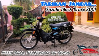 TARIKAN NJAMBAK, SUZUKI BLACK BRAVO 2001 ORIGINAL MESIN ENAK, LENGKAP SURAT, LAMPU