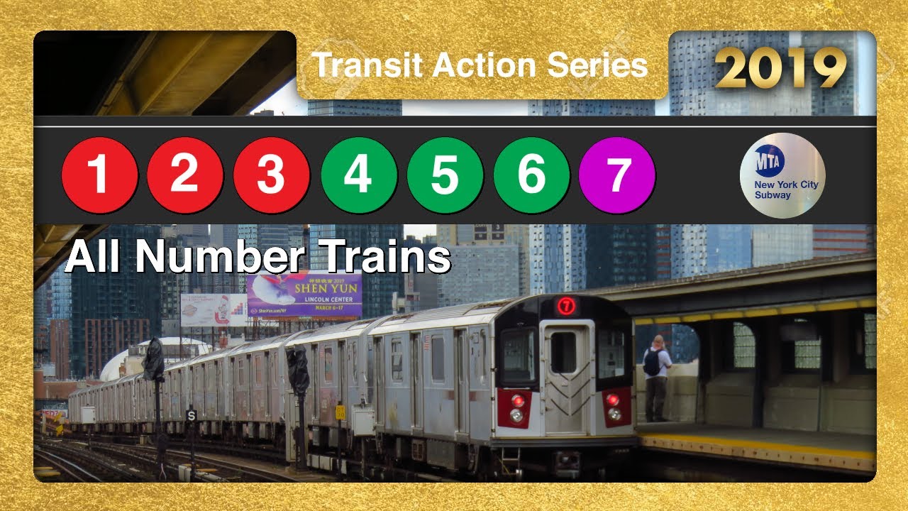 New York City Subway: All Numbered Trains - MTA NYC Subway TrAcSe 2019 ...