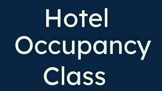 5.05 Hotel Occupancy class | Starting Out With Java