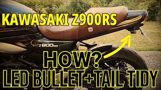 Kawasaki Z900RS: Custom LED Turn Signals & Evotech Tail Tidy Install