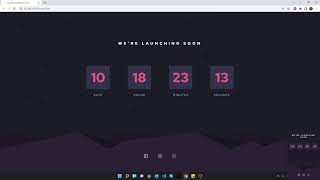 Launch countdown timer | HTML5 & CSS3 & JS