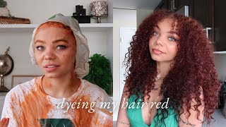 dyeing my hair red (no bleach)