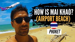 EXPLORING MAI KHAO BEACH (Airport Beach) in Phuket, Thailand (23 September 2021)