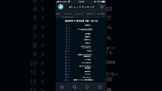 Twitter | #トレンドランキング | 2020年11月22日(日)