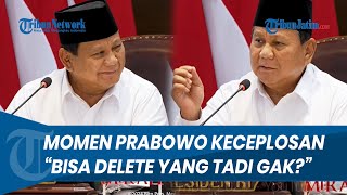 KECEPLOSAN! Momen Prabowo soal Rahasia Mendagri Era Jokowi: Bisa Delete yang Tadi Gak?