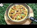 easy chicken tikka pizza in pan without oven pizza in pan @07flavours