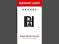 raghav name logo design