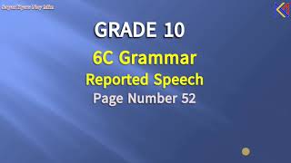Grade 10 6C Grammar Reported Speech - Commands and Requests - Exercise C