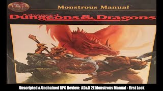 AD\u0026D 2nd Edition (Revised):  Monstrous Manual - First Look