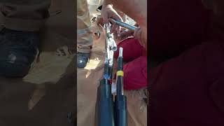 HEAT SHRINK JOINT 400MM XLP CABLE PEROL FIXING #SHORTVIDEO #YOUTUBESHORT #VIRALVIDEO