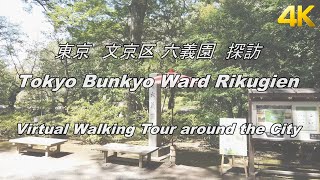 【4K】東京　文京区 六義園　探訪 Tokyo Bunkyo Ward Rikugien Virtual Walking Tour around the City