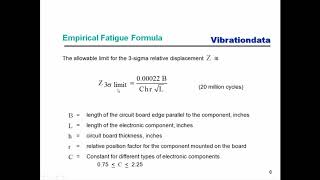 Shock & Vibration  44  Circuit Board Fatigue Response to Random Vibration, Part 2