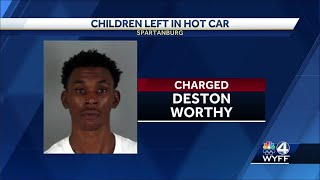 Spartanburg man left 2 kids in hot car outside Walmart; then asked for AC when he was put in patr...