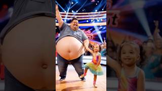 Magic moment with dad \u0026 Girl  on American got talent #agt #americangottalent #magic #funny #2025 #ai