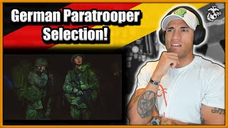 US Marine reacts to German Paratrooper Selection
