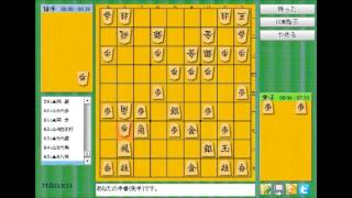 スマホアプリ「金沢将棋レベル100」VS「将皇」炎の三番勝負第一局