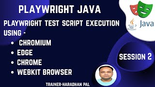 S#2: Test Script Execution using Chromium, Edge, Chrome and WebKit Browser - Playwright Java #java