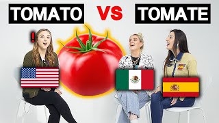 AMERICAN VS SPANISH VS MEXICAN words differences!