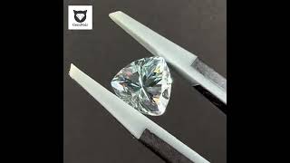 🧊ベリーライトブルー YAG トリリアントカット 1.9ct ジュエリー ルース 宝石 人造 ガーネット