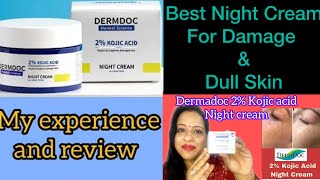 New DERMDOC 2% KOJIC ACID NIGHT CREAM FOR HYPERPIGMENTATION #dermdoc #kojicacid