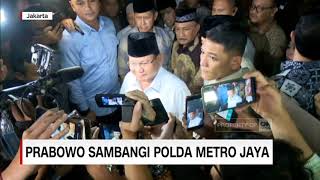 Besuk Eggi Sudjana & Lieus, Prabowo Datang Bersama Amien Rais ke Polda