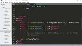 JavaScript Browser Object Model(BOM) window in Hindi Part14