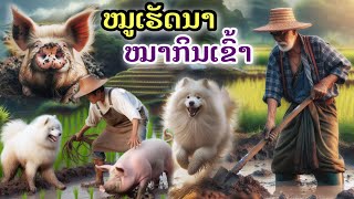 ໝູເຮັດນາ ໝາກິນເຂົ້າ//หมูทำนาหมากินข้าว#หมูทำนาหมากินข้าว#นิทานก่อนนอน #นิทานลาว #ดูดวงความรัก