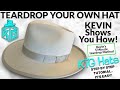 KEVIN SHOWS YOU HOW TO TEARDROP YOUR OWN HAT ! - Hat Steaming Lesson! -     Kevin’s KTG HATS!