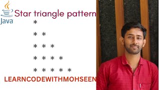 Pattern Program 14 | 5*5 star pattern in java | triangle pattern in java