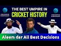 Aleem dar some best decisions || Aleem Dar Vs DRS Technology || saim workout