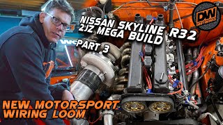 Making a wiring loom for Pro Comp drift car - Driftworks R32 Skyline - part 3