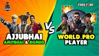 Ajjubhai and Desi Gamers vs World Pro Player Punkster Runner Bundle Gameplay - Garena Free Fire