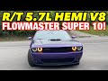 2016 Dodge Challenger R/T 5 7L HEMI V8 Dual Exhaust w/ FLOWMASTER SUPER 10!