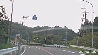 国道１５１号線と国道３０１号線と国道４１９号線瑞浪市水上までの映像