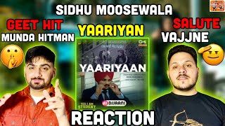 Sidhu Moose Wala - Yaariyan | Punjabi Song | The Kidd | Reaction | ReactHub Sidhu Moosewala