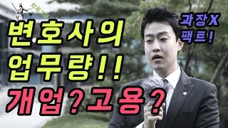 [특별기획] 변호사의 업무량! 개업? 고용?