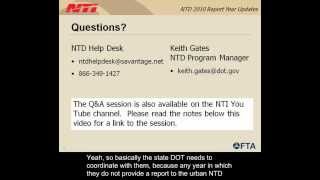 NTD 2010 Census Updates - Questions and Answers