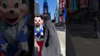 Wodemaya Meets Mickey Mouse on the streets of NYC 🤣