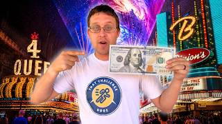 I Found the LUCKIEST Hotel on Fremont Street Las Vegas!