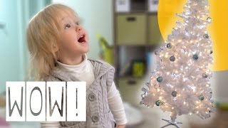 TODDLER AMAZED BY CHRISTMAS TREE!| ThePfledPfam